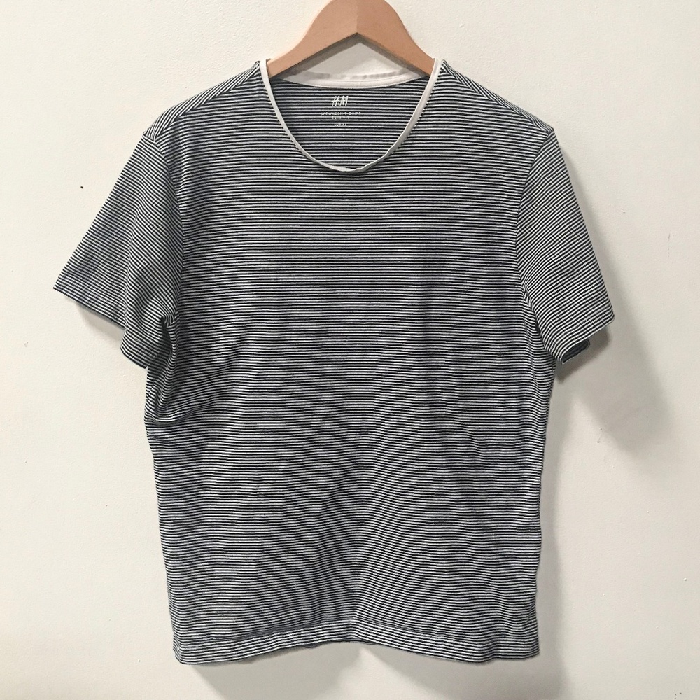 H&M B/W Striped T-Shirt